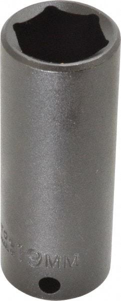 Proto - 3/8" Drive 19mm Deep Impact Socket - 6 Points, 2-47/64" OAL - USA Tool & Supply