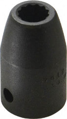 Proto - 1/2" Drive 3/8" Standard Impact Socket - 12 Points, 1-1/2" OAL - USA Tool & Supply