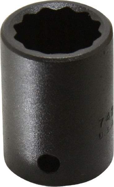 Proto - 1/2" Drive 3/4" Standard Impact Socket - 12 Points, 1-1/2" OAL - USA Tool & Supply