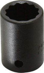 Proto - 1/2" Drive 3/4" Standard Impact Socket - 12 Points, 1-1/2" OAL - USA Tool & Supply