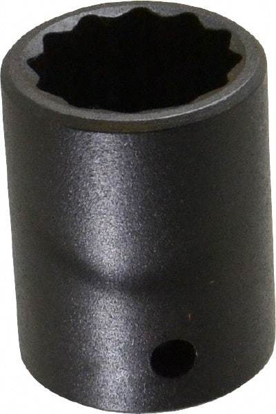 Proto - 1/2" Drive 7/8" Standard Impact Socket - 12 Points, 1-5/8" OAL - USA Tool & Supply
