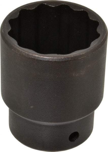Proto - 1/2" Drive 1-7/16" Standard Impact Socket - 12 Points, 2-15/64" OAL - USA Tool & Supply