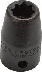 Proto - 1/2" Drive 3/8" Standard Impact Socket - 8 Points, 1-1/2" OAL - USA Tool & Supply