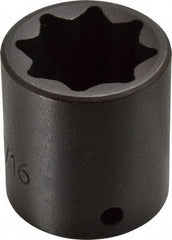 Proto - 1/2" Drive 15/16" Standard Impact Socket - 8 Points, 1-3/4" OAL - USA Tool & Supply