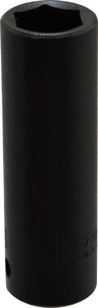 Proto - 1/2" Drive 11/16" Deep Impact Socket - 6 Points, 3-1/4" OAL - USA Tool & Supply