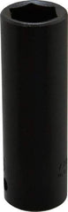 Proto - 1/2" Drive 11/16" Deep Impact Socket - 6 Points, 3-1/4" OAL - USA Tool & Supply