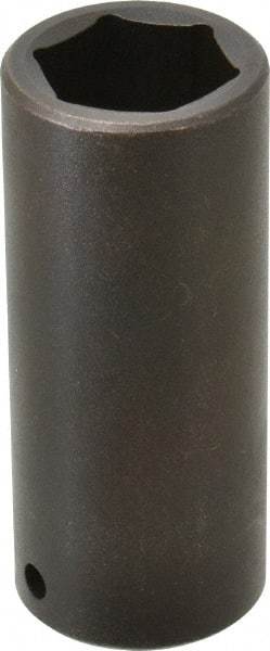 Proto - 1/2" Drive 1" Deep Impact Socket - 6 Points, 3-1/2" OAL - USA Tool & Supply