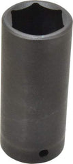 Proto - 1/2" Drive 1-1/16" Deep Impact Socket - 6 Points, 3-1/2" OAL - USA Tool & Supply
