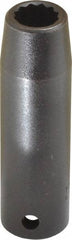 Proto - 1/2" Drive 1/2" Deep Impact Socket - 12 Points, 3-1/4" OAL - USA Tool & Supply