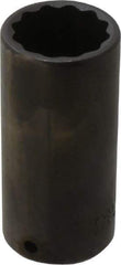 Proto - 1/2" Drive 1-3/16" Deep Impact Socket - 12 Points, 3-1/2" OAL - USA Tool & Supply