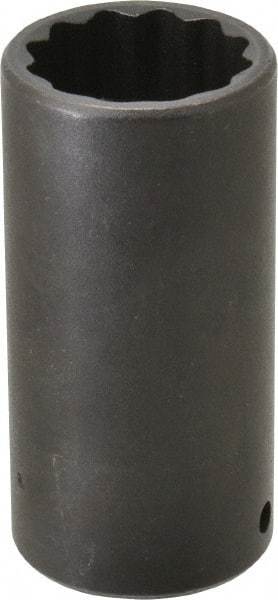 Proto - 1/2" Drive 1-1/4" Deep Impact Socket - 12 Points, 3-1/2" OAL - USA Tool & Supply
