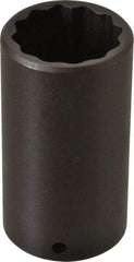Proto - 1/2" Drive 1-3/8" Deep Impact Socket - 12 Points, 3-1/2" OAL - USA Tool & Supply