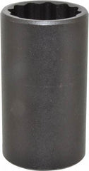 Proto - 1/2" Drive 1-7/16" Deep Impact Socket - 12 Points, 3-1/2" OAL - USA Tool & Supply