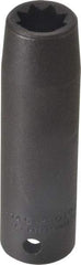 Proto - 1/2" Drive 7/16" Deep Impact Socket - 8 Points, 3-1/4" OAL - USA Tool & Supply