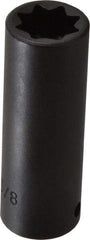 Proto - 1/2" Drive 5/8" Deep Impact Socket - 8 Points, 3-1/4" OAL - USA Tool & Supply