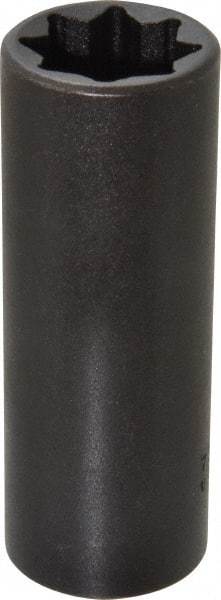 Proto - 1/2" Drive 11/16" Deep Impact Socket - 8 Points, 3-1/4" OAL - USA Tool & Supply
