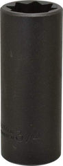 Proto - 1/2" Drive 3/4" Deep Impact Socket - 8 Points, 3-1/4" OAL - USA Tool & Supply