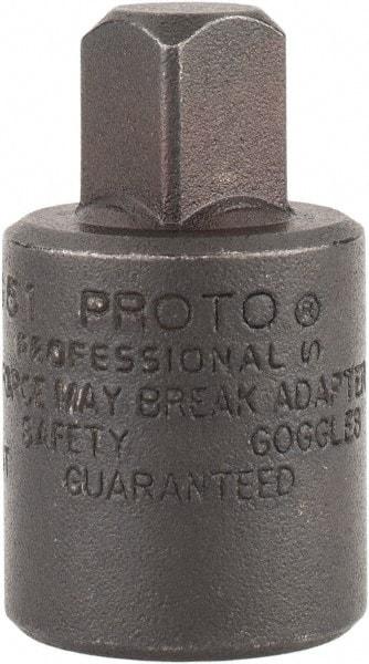 Proto - 3/8 Male 1/2 Female Impact Drive Adapter - 1-7/16" OAL - USA Tool & Supply