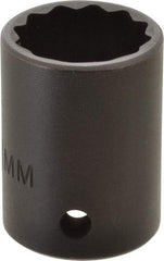 Proto - 1/2" Drive 21mm Standard Impact Socket - 12 Points, 1-1/2" OAL - USA Tool & Supply