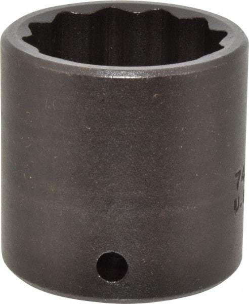 Proto - 1/2" Drive 32mm Standard Impact Socket - 12 Points, 2" OAL - USA Tool & Supply
