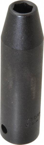 Proto - 1/2" Drive 9mm Deep Impact Socket - 6 Points, 3-1/4" OAL - USA Tool & Supply