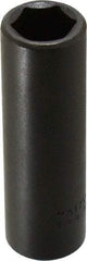 Proto - 1/2" Drive 17mm Deep Impact Socket - 6 Points, 3-1/4" OAL - USA Tool & Supply