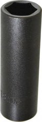 Proto - 1/2" Drive 18mm Deep Impact Socket - 6 Points, 3-1/4" OAL - USA Tool & Supply