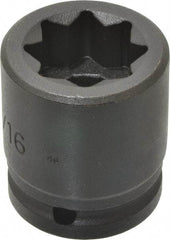 Proto - 3/4" Drive 15/16" Standard Impact Socket - 8 Points, 2-1/16" OAL - USA Tool & Supply