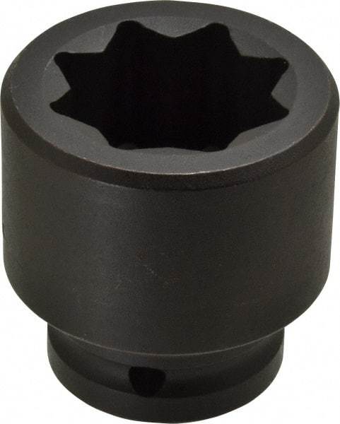 Proto - 3/4" Drive 1-1/4" Standard Impact Socket - 8 Points, 2-3/8" OAL - USA Tool & Supply