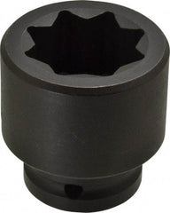 Proto - 3/4" Drive 1-1/4" Standard Impact Socket - 8 Points, 2-3/8" OAL - USA Tool & Supply