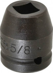 Proto - 3/4" Drive 5/8" Standard Impact Socket - 4 Points, 2" OAL - USA Tool & Supply