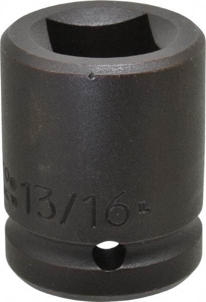 Proto - 3/4" Drive 13/16" Standard Impact Socket - 4 Points, 2" OAL - USA Tool & Supply