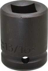 Proto - 3/4" Drive 13/16" Standard Impact Socket - 4 Points, 2" OAL - USA Tool & Supply