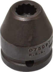 Proto - 3/4" Drive 9/16" Standard Impact Socket - 12 Points, 1-7/8" OAL - USA Tool & Supply