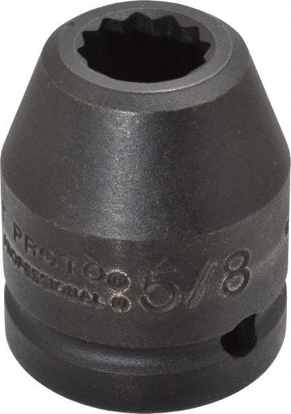 Proto - 3/4" Drive 5/8" Standard Impact Socket - 12 Points, 1-7/8" OAL - USA Tool & Supply