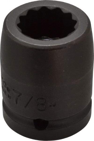 Proto - 3/4" Drive 7/8" Standard Impact Socket - 12 Points, 2" OAL - USA Tool & Supply