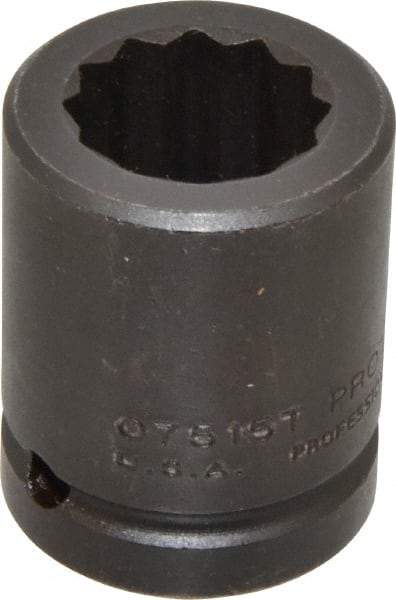 Proto - 3/4" Drive 15/16" Standard Impact Socket - 12 Points, 2" OAL - USA Tool & Supply