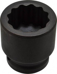 Proto - 3/4" Drive 1-3/8" Standard Impact Socket - 12 Points, 2-1/4" OAL - USA Tool & Supply