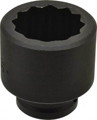 Proto - 3/4" Drive 1-11/16" Standard Impact Socket - 12 Points, 2-5/8" OAL - USA Tool & Supply