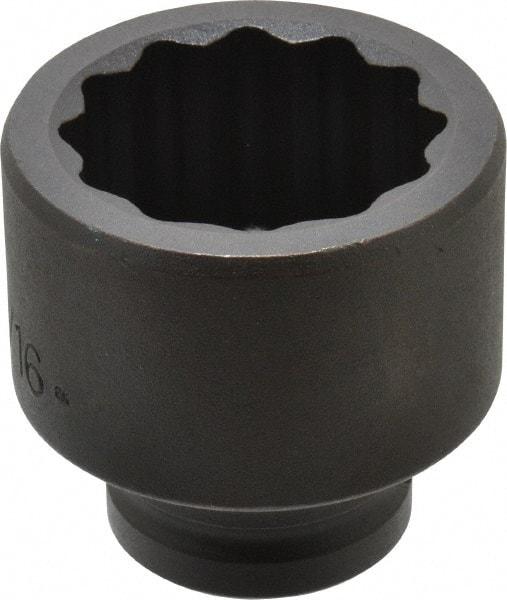 Proto - 3/4" Drive 1-13/16" Standard Impact Socket - 12 Points, 2-5/8" OAL - USA Tool & Supply