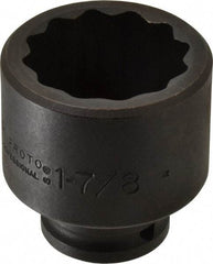 Proto - 3/4" Drive 1-7/8" Standard Impact Socket - 12 Points, 2-13/16" OAL - USA Tool & Supply