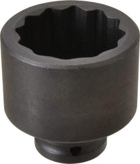 Proto - 3/4" Drive 2-1/8" Standard Impact Socket - 12 Points, 3-3/32" OAL - USA Tool & Supply