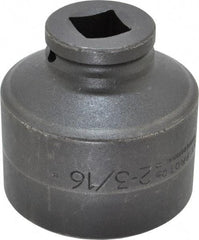 Proto - 3/4" Drive 2-3/16" Standard Impact Socket - 12 Points, 3-1/8" OAL - USA Tool & Supply