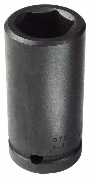 Proto - 3/4" Drive 9/16" Deep Impact Socket - 6 Points, 3-1/4" OAL - USA Tool & Supply
