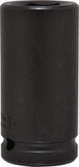 Proto - 3/4" Drive 1" Deep Impact Socket - 6 Points, 3-1/4" OAL - USA Tool & Supply