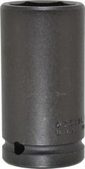 Proto - 3/4" Drive 1-3/16" Deep Impact Socket - 6 Points, 3-1/4" OAL - USA Tool & Supply