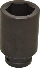Proto - 3/4" Drive 1-9/16" Deep Impact Socket - 6 Points, 3-13/16" OAL - USA Tool & Supply