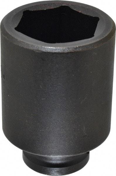 Proto - 3/4" Drive 1-13/16" Deep Impact Socket - 6 Points, 3-7/8" OAL - USA Tool & Supply