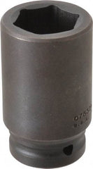 Proto - 3/4" Drive 32mm Deep Impact Socket - 6 Points, 3-1/4" OAL - USA Tool & Supply