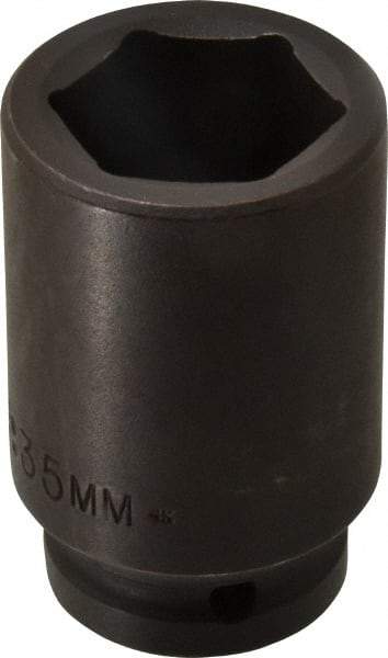 Proto - 3/4" Drive 35mm Deep Impact Socket - 6 Points, 3-1/4" OAL - USA Tool & Supply